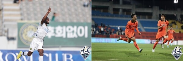 김포 FC 루이스(왼쪽 사진)와 강원 FC 이웅희(오른쪽 사진 왼쪽) ©연합뉴스=한국프로축구연맹 제공 김포 FC 루이스(왼쪽 사진)와 강원 FC 이웅희(오른쪽 사진 왼쪽) ©연합뉴스=한국프로축구연맹 제공