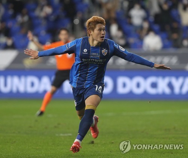 복귀전을 앞두고 있는 울산 이동경 ©연합뉴스=한국프로축구연맹 제공 복귀전을 앞두고 있는 울산 이동경 ©연합뉴스=한국프로축구연맹 제공