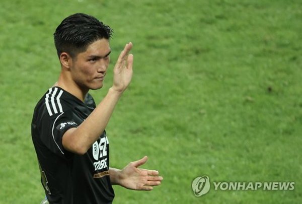 결승 득점의 주인공 팀 K리그의 이순민 ©연합뉴스 제공 결승 득점의 주인공 팀 K리그의 이순민 ©연합뉴스 제공