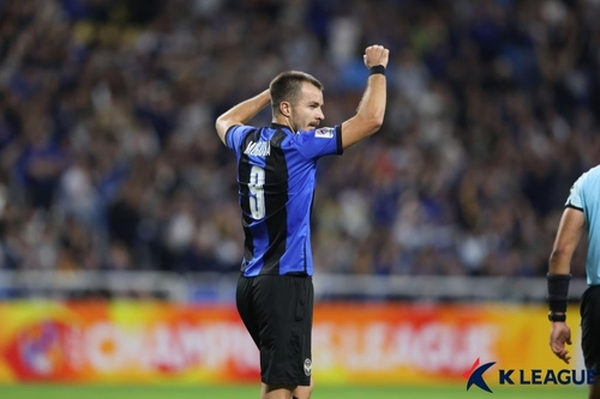 K리그 복귀한 뒤 4골 1도움을 기록 중인 인천의 무고사 ©연합뉴스=한국프로축구연맹 제공