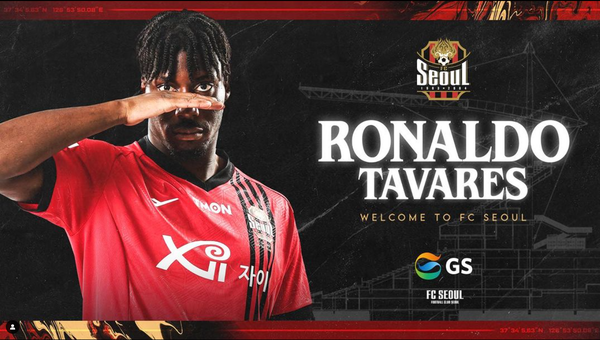 FC서울은 포르투갈 출신 장신 공격수 호날두 타바레즈를 임대 영입했다. ⓒFC서울 SNS FC서울은 포르투갈 출신 장신 공격수 호날두 타바레즈를 임대 영입했다. ⓒFC서울 SNS